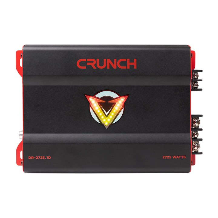 Crunch 2725W Mono block Subwoofer Car Audio Amp, Adjustable Crossover, Bass Knob - VMInnovations