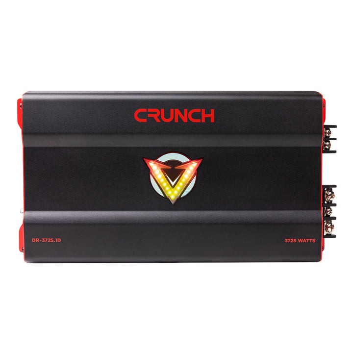 Crunch 3725W Monoblock Subwoofer Car Audio Amp, Adjustable Crossovers, Bass Knob - VMInnovations