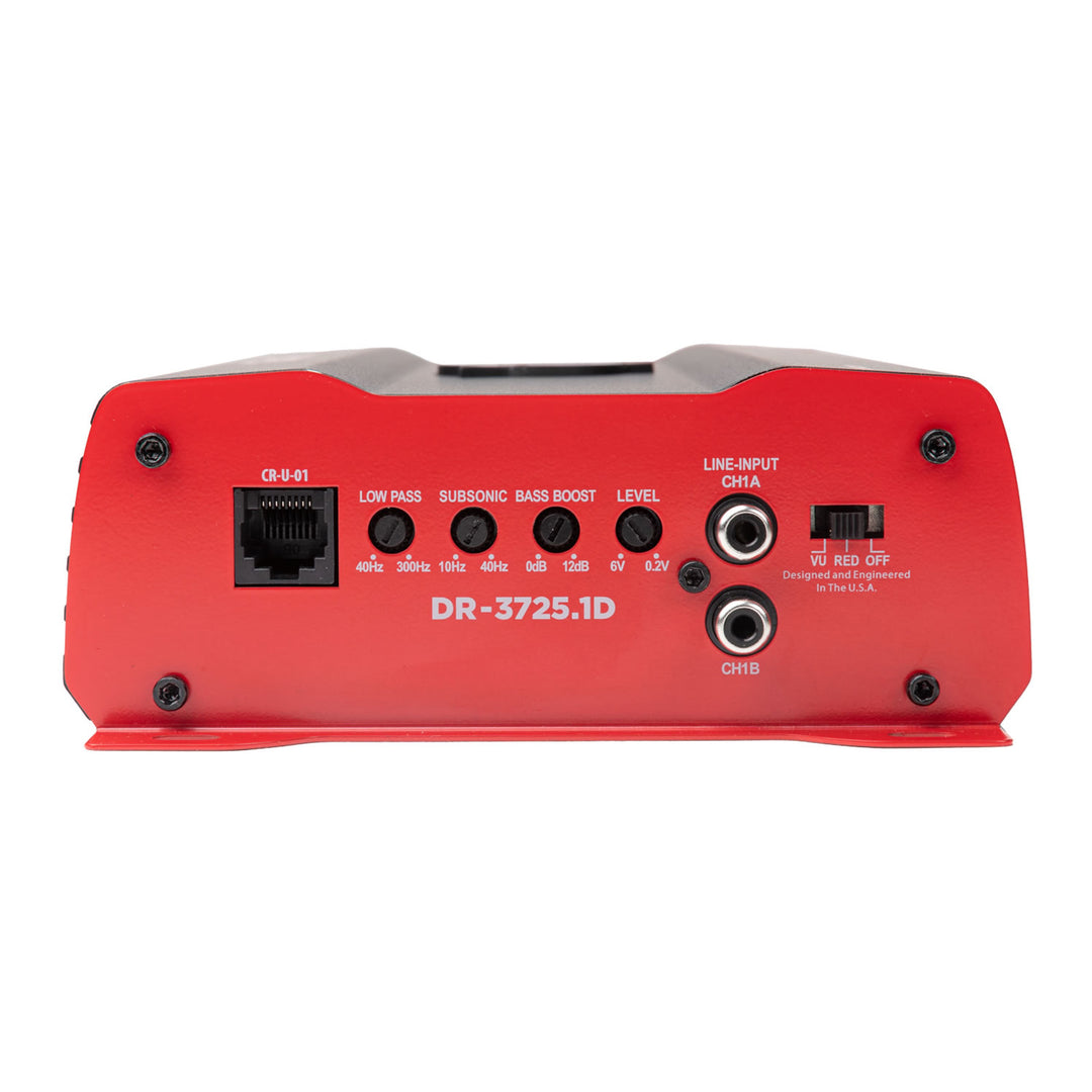 Crunch 3725W Monoblock Subwoofer Car Audio Amp, Adjustable Crossovers, Bass Knob - VMInnovations