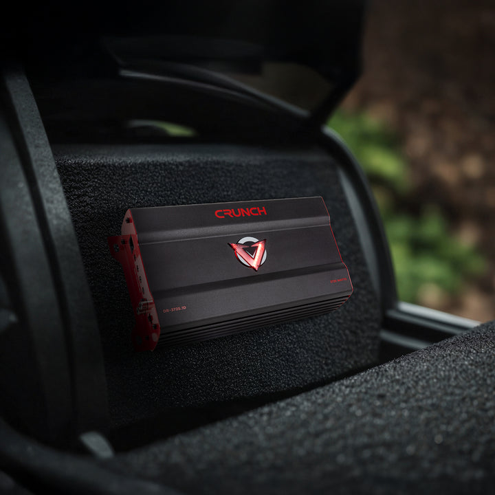 Crunch 3725W Monoblock Subwoofer Car Audio Amp, Adjustable Crossovers, Bass Knob - VMInnovations