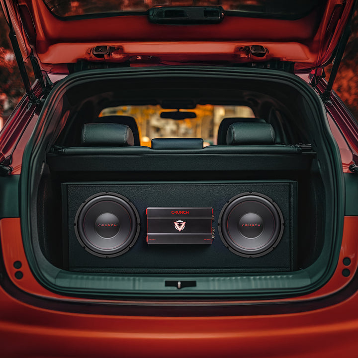 Crunch 3725W Monoblock Subwoofer Car Audio Amp, Adjustable Crossovers, Bass Knob - VMInnovations