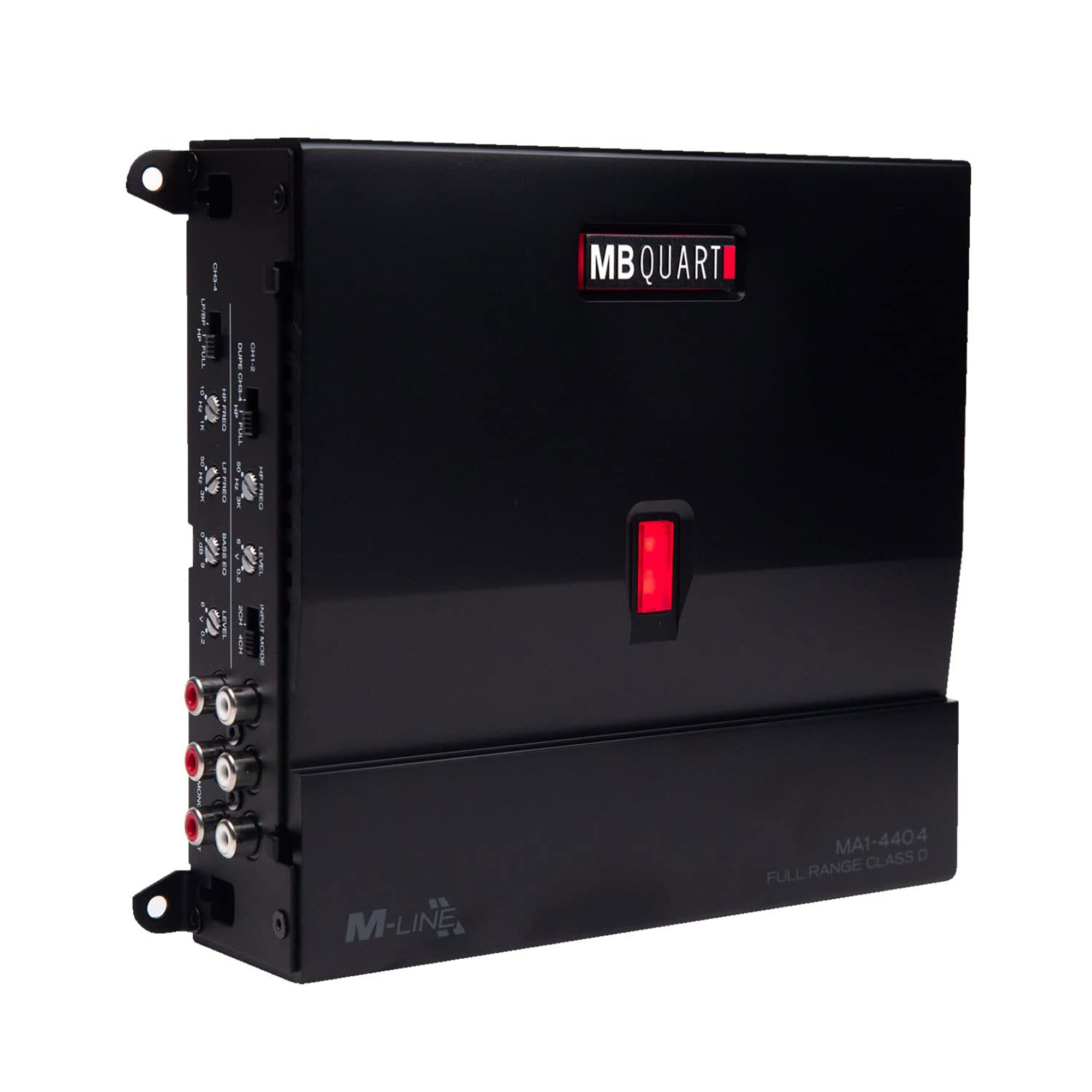 MB Quart 440 Watt 4 Channel Car Audio Amplifier Digital Class D MA1-440.4, Black - VMInnovations