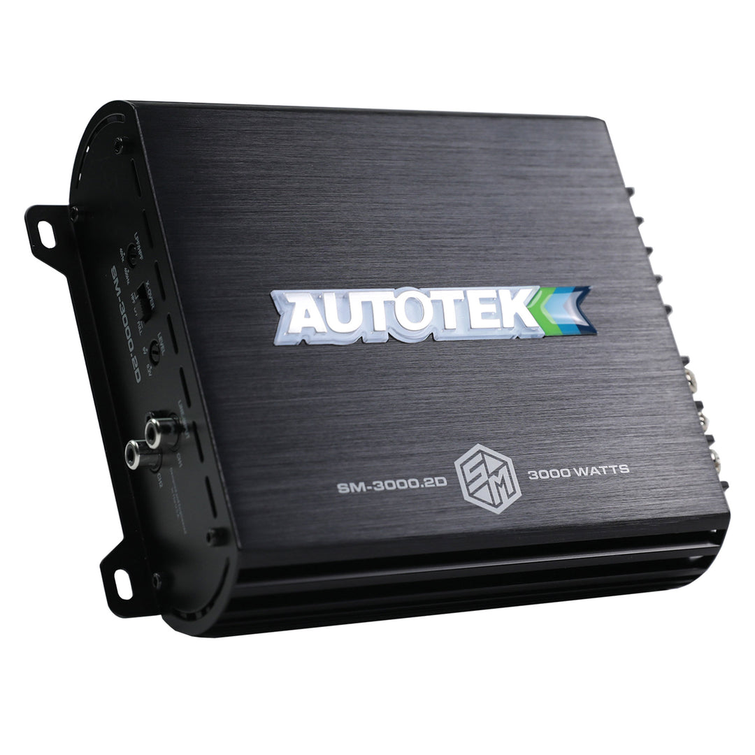 Autotek 3000W 2 Channel Car Audio Amplifier Bass Knob, Street Machine SM-3000.2D - VMInnovations