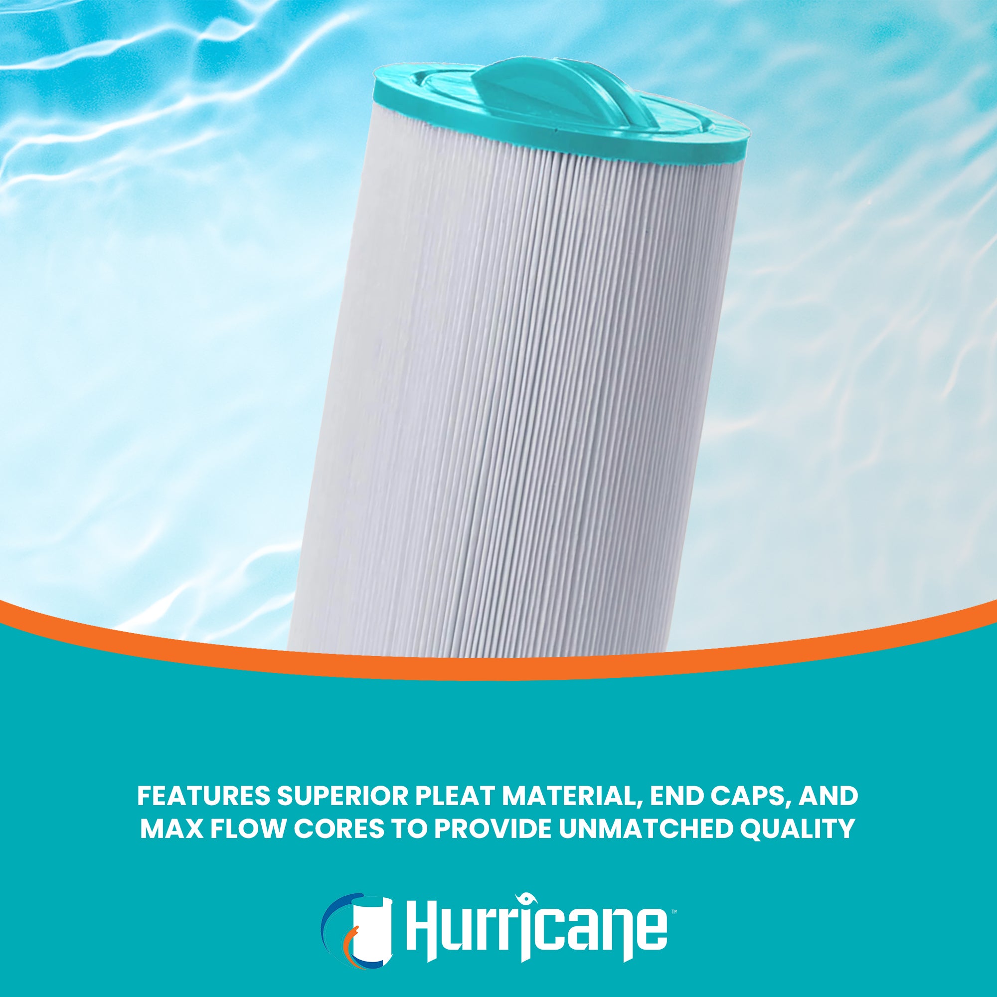 Hurricane Filters HFPDM25-01 Advanced Pool and Spa Cartridge Filter Replacement - VMInnovations