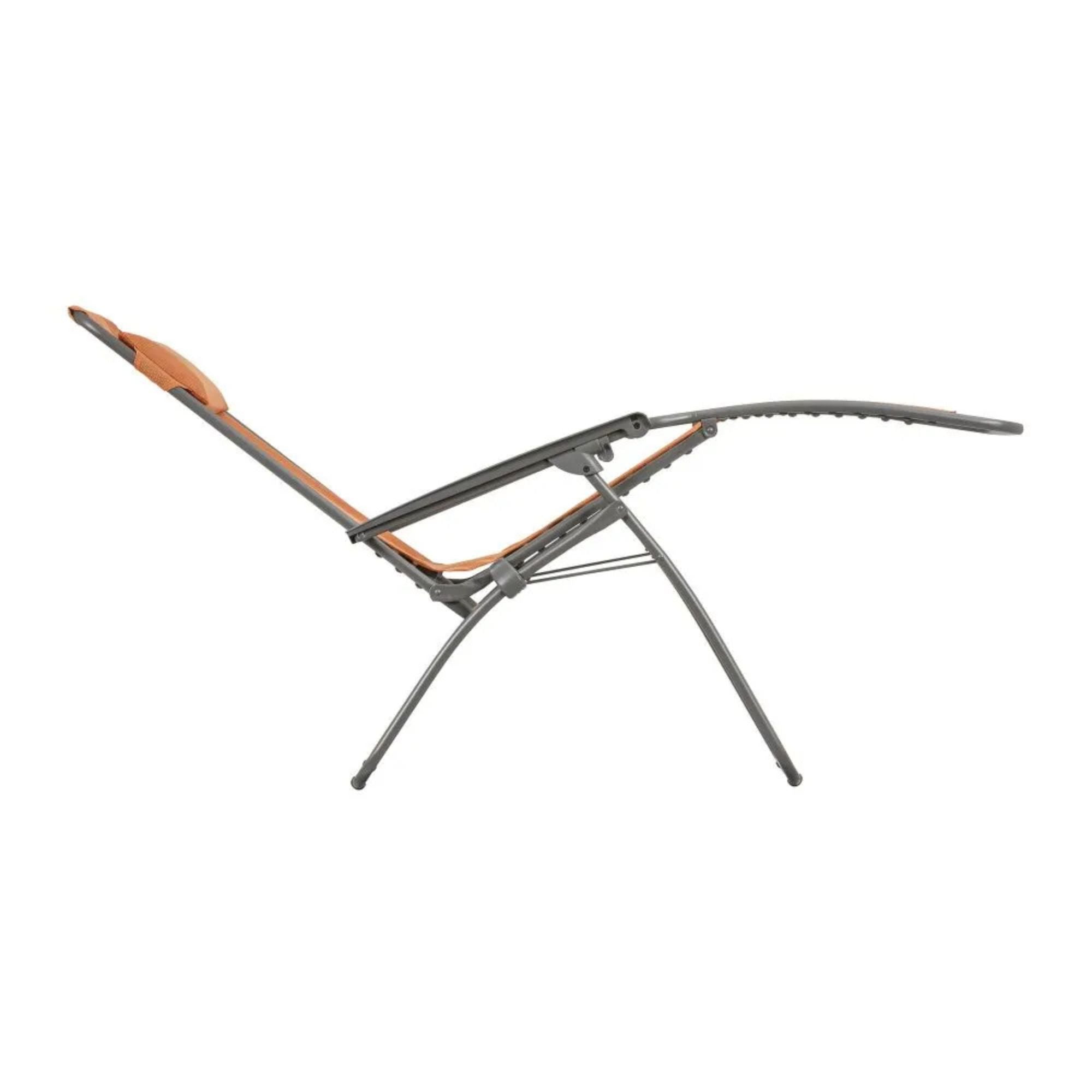 Lafuma R Clip Reclining Foldable Zero Gravity Relaxation Patio Chair, Clementine - VMInnovations