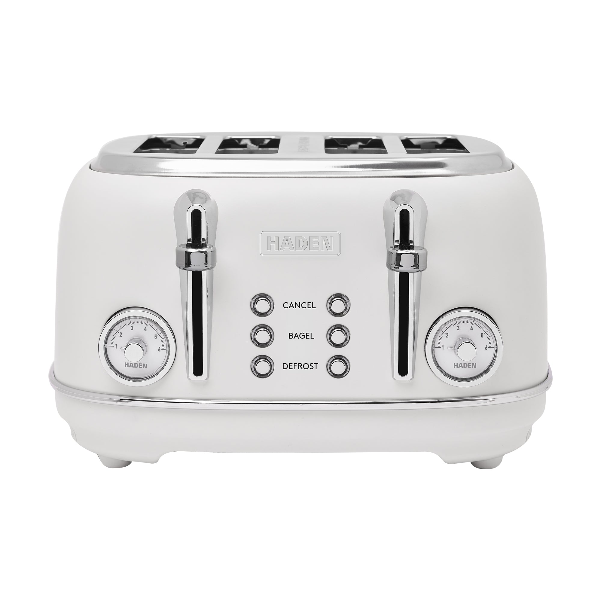 Haden Chelsea Stainless Steel 4 Slice Toaster, Extra Wide Slots (Open Box)