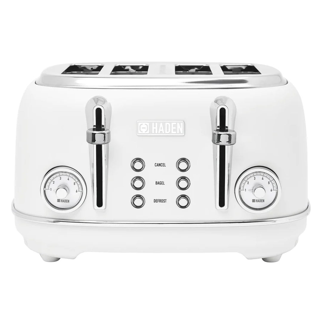 Haden Chelsea Stainless Steel 4 Slice Toaster, Extra Wide Slots (Open Box) - VMInnovations