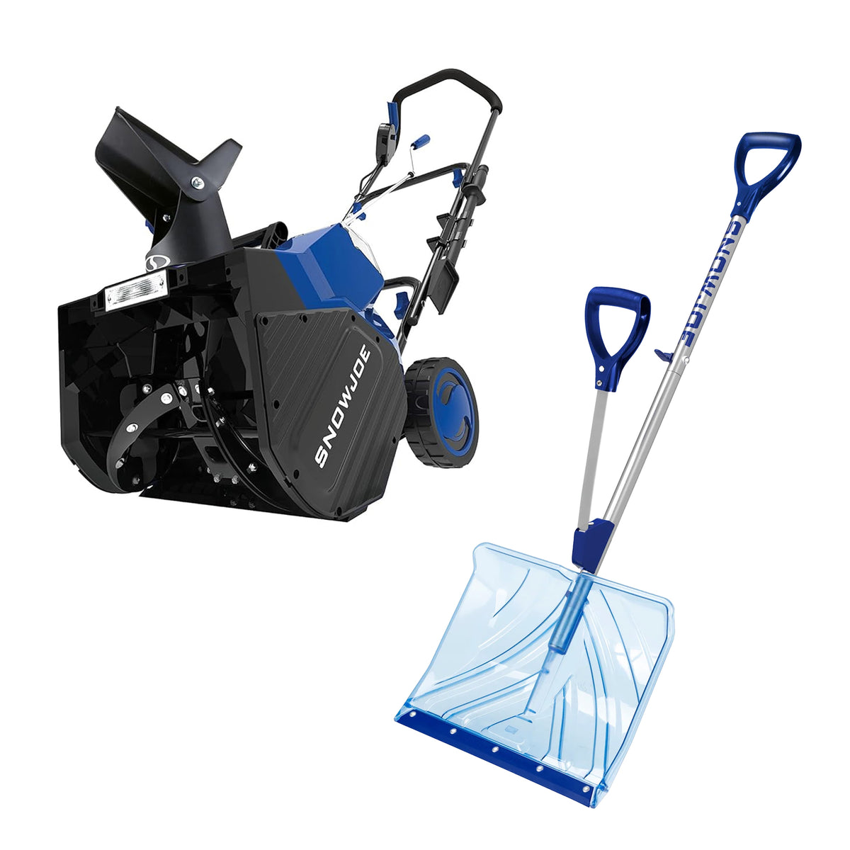 Snow Joe 24V Electric Snow Blower IONMAX & Shovelution 18-Inch Wide Snow Shovel