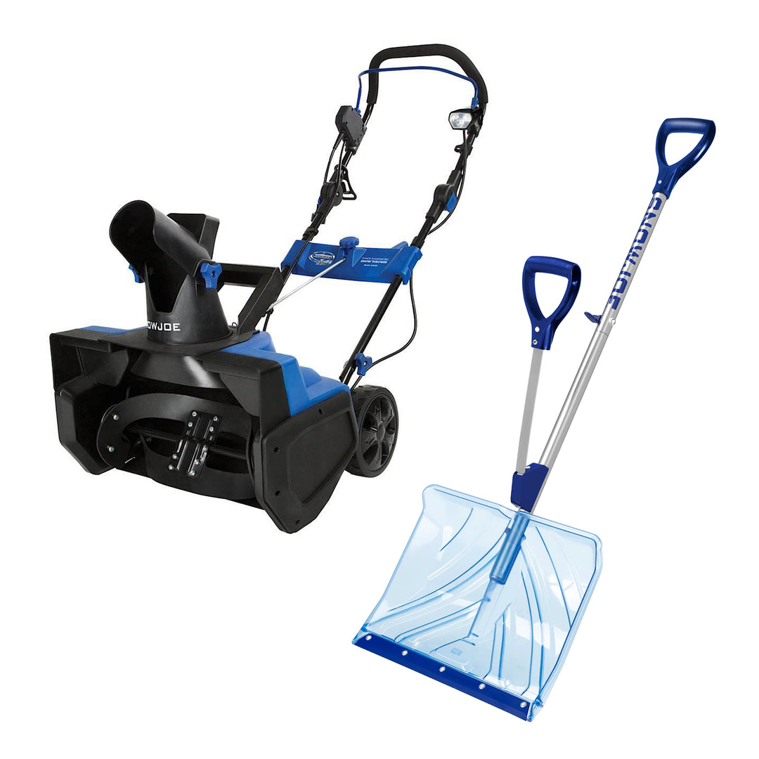 Snow Joe Ultra 15 Amp Electric Snow Thrower & Shovelution 18” Snow Shovel Combo