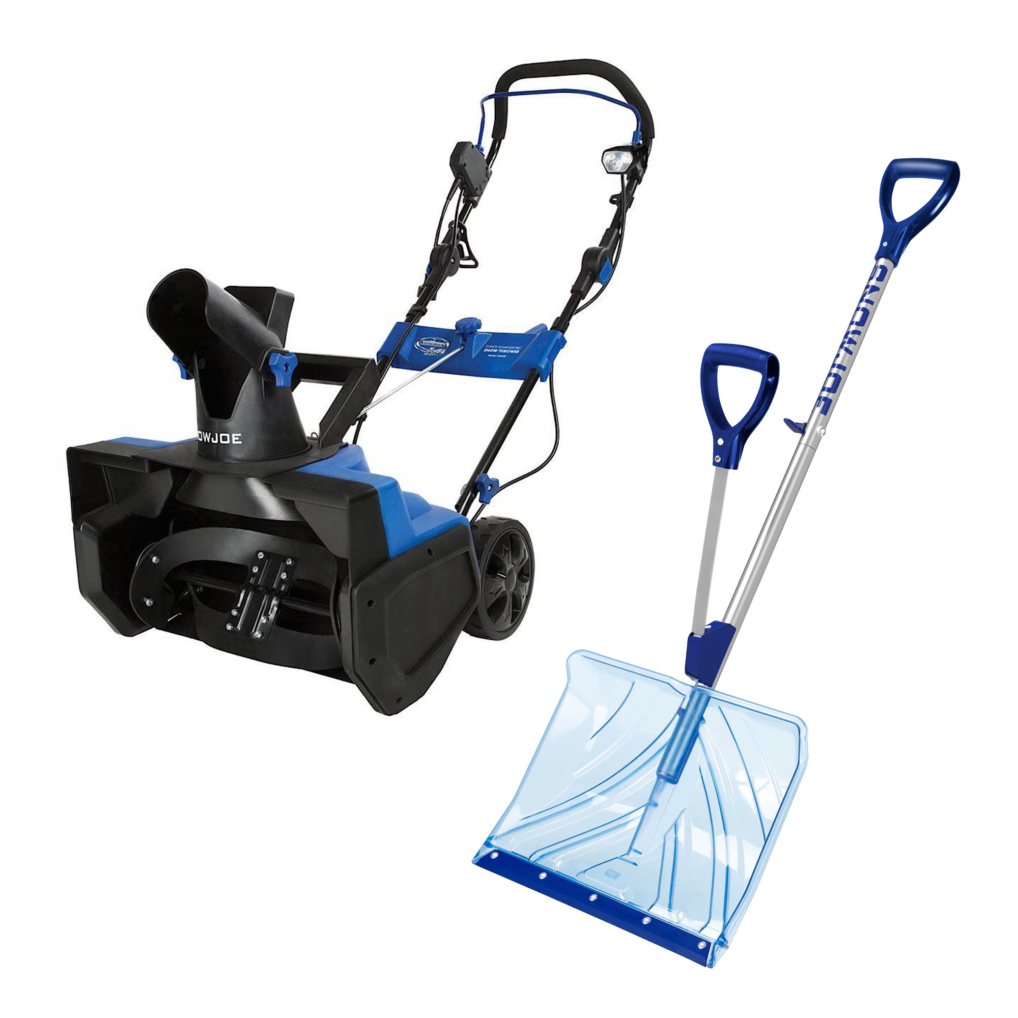 Snow Joe Ultra 15 Amp Electric Snow Thrower & Shovelution 18” Snow Shovel Combo - VMInnovations