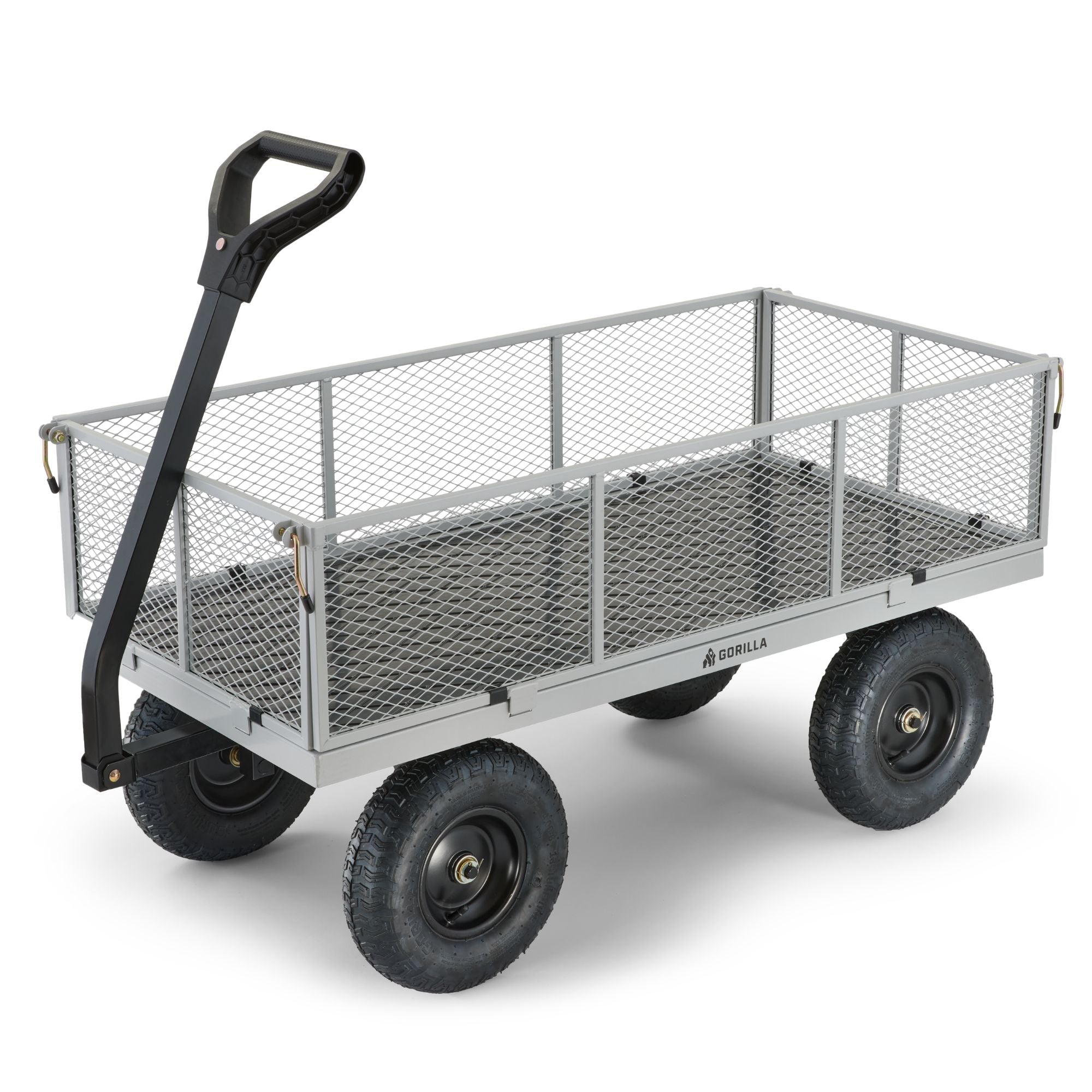 Gorilla Cart 1000 Pound Capacity Heavy Duty Steel Mesh Utility Wagon (For Parts)