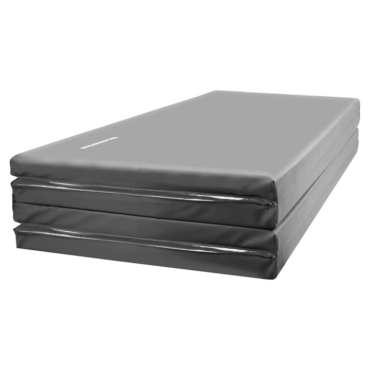 BalanceFrom 4' x 6' x 2" All Purpose Folding Fitness Gymnastics Gym Mat, Grey - VMInnovations