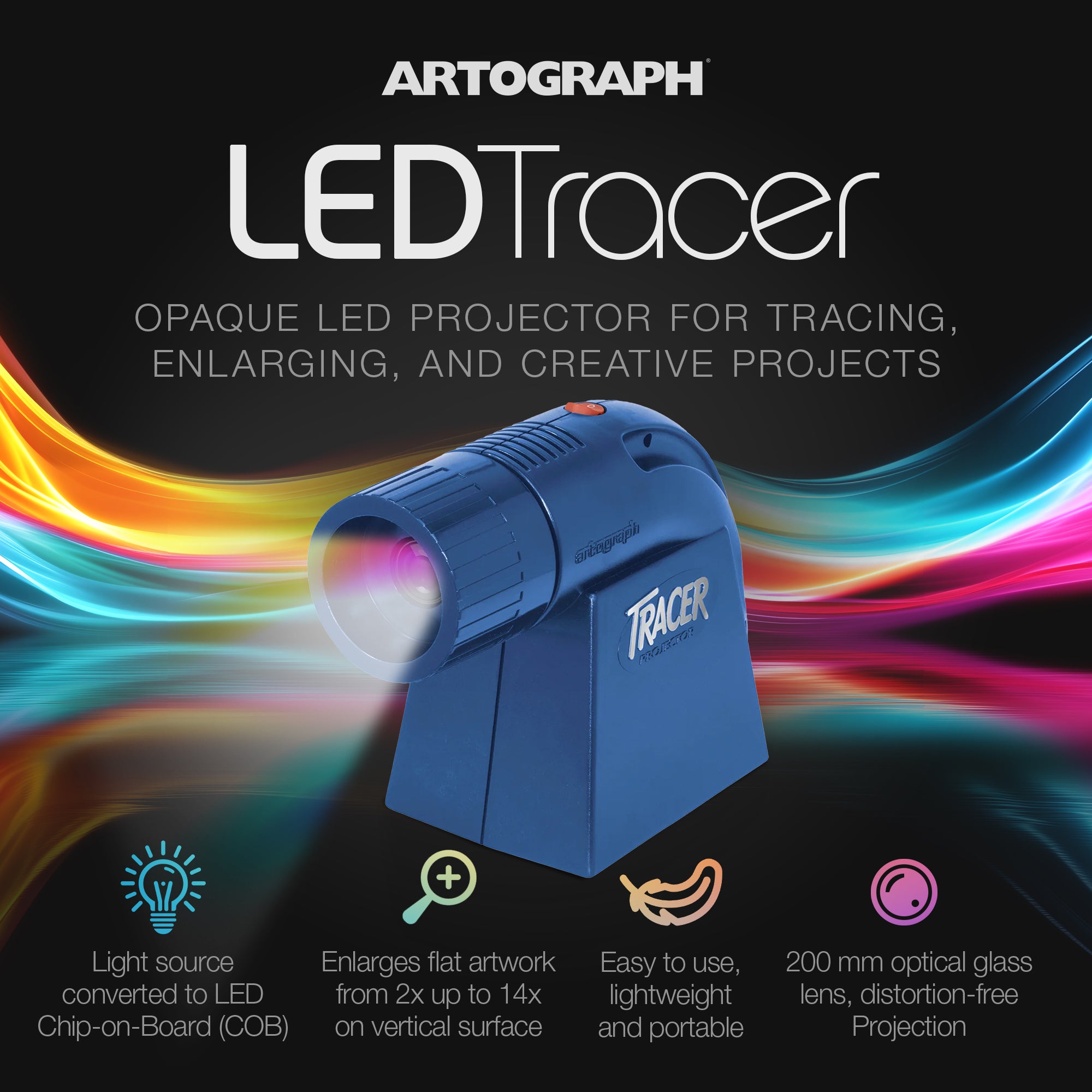 Artograph LED Tracer Opaque Projector for Tracing, Drawing, & Crafting(Open Box)