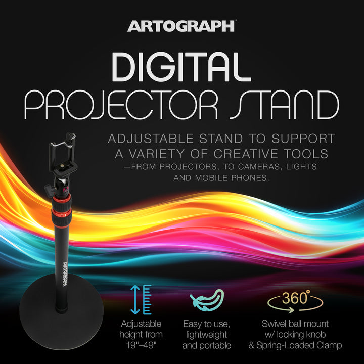 Artograph Adjustable Projector Stand for Digital Projector, Camera, or Lights - VMInnovations