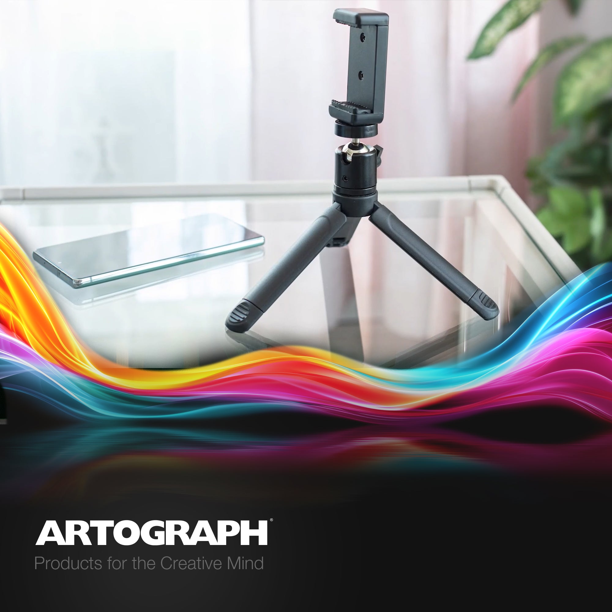 Artograph Mini Tripod Tabletop & Handheld Stand for Digital Projectors & Phones - VMInnovations