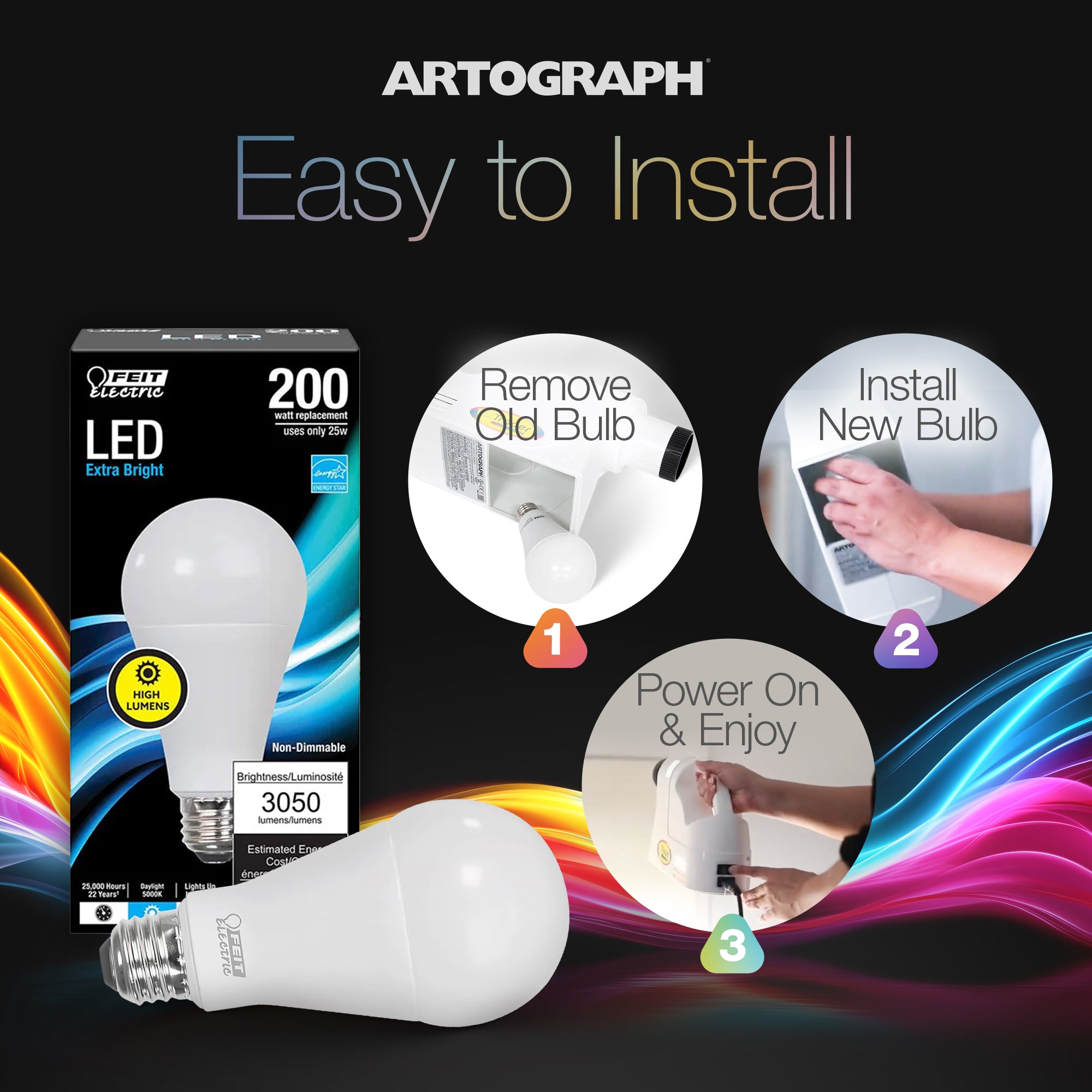 Artograph 25 Watt LED Bulb for EZ Tracer and LED Tracer Art Projector, Bulb Only