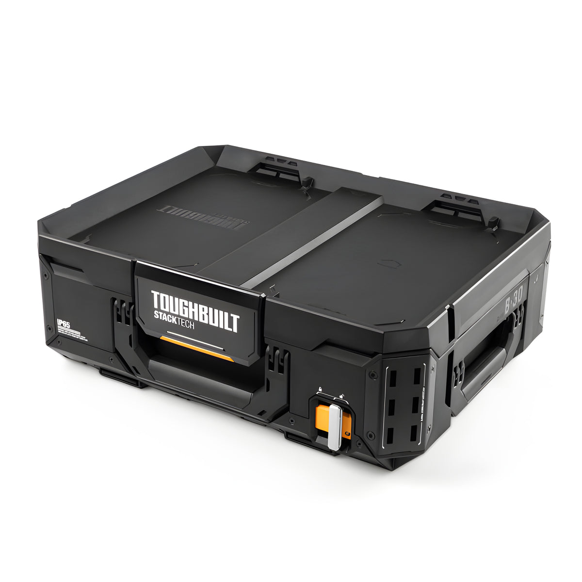 ToughBuilt StackTech Tool Box, Durable Plastic Storage Organizer, (Open Box) - VMInnovations