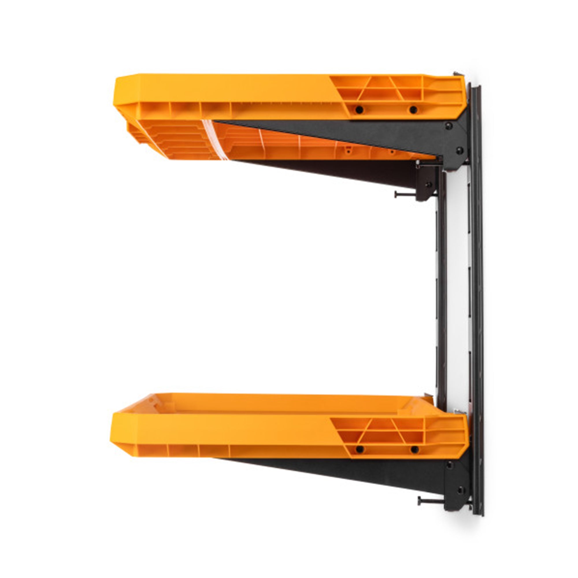 ToughBuilt 2-Shelf System, Wall Mounted Tool Storage Organizer (For Parts)