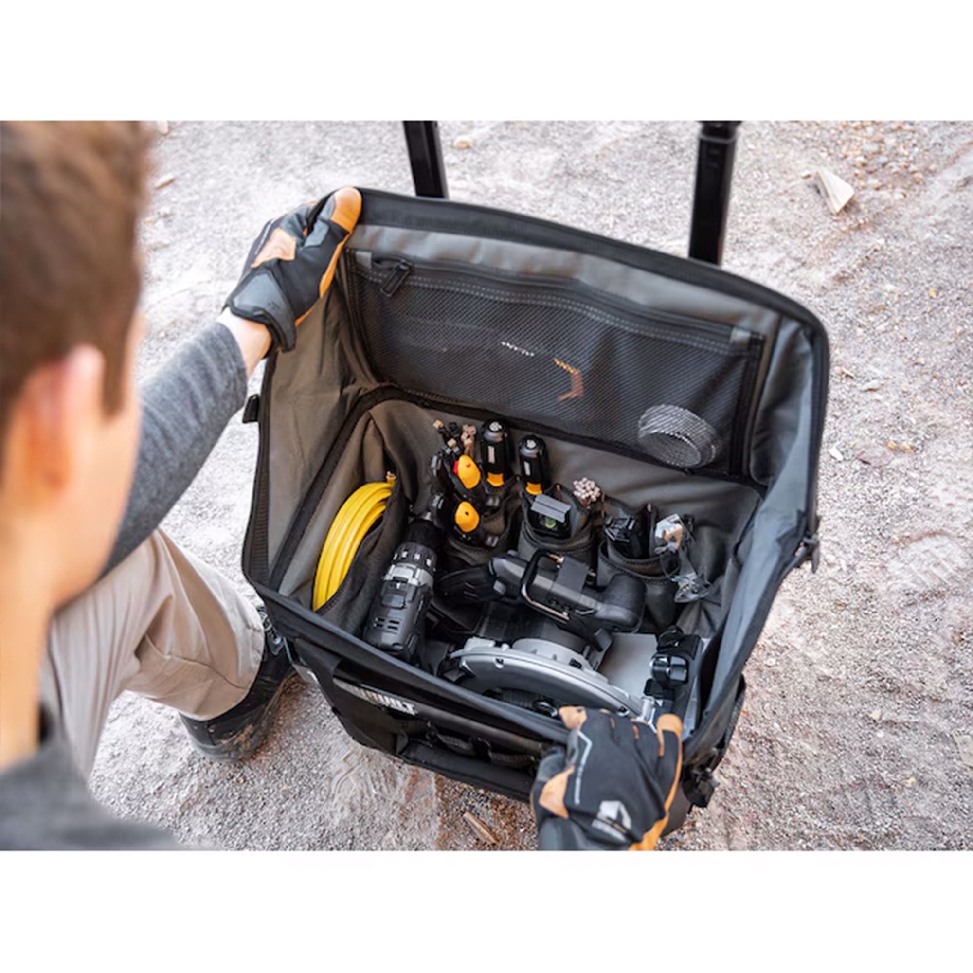 ToughBuilt Rolling Storage Organizer, XXL Massive Mouth, Black (Used) - VMInnovations