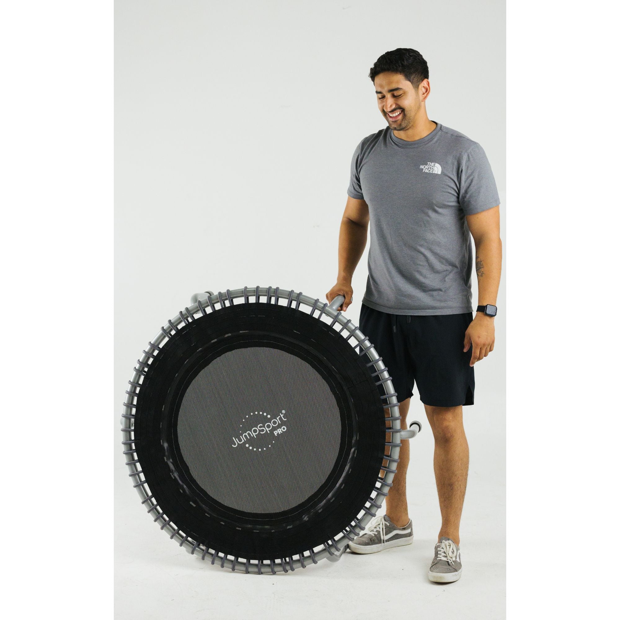 JumpSport 350 PRO Fitness Trampoline, Cardio Workout Equipment, 39", Graphite - VMInnovations