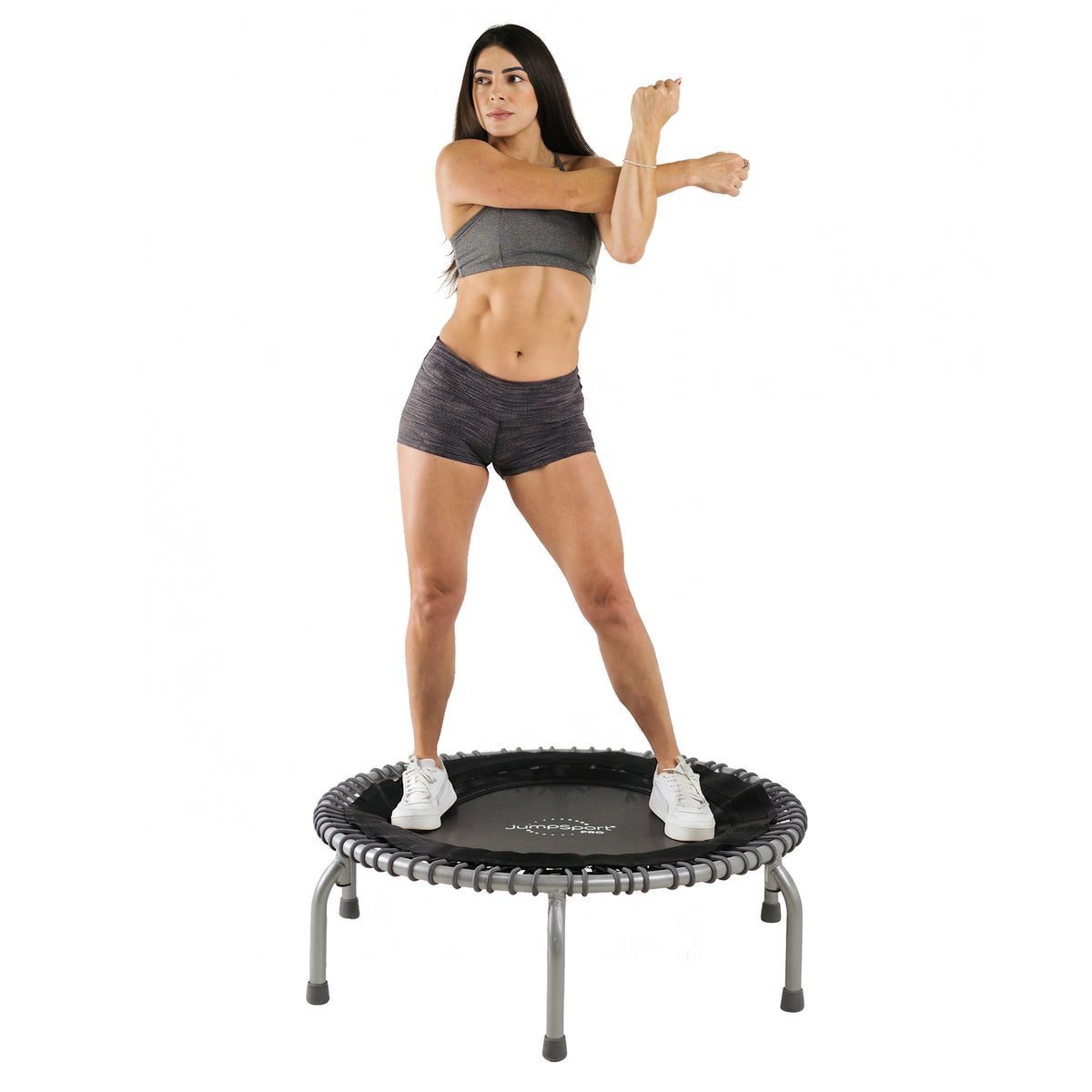JumpSport 350 PRO Trampoline, Cardio Workout Equipment, 39", Graphite (Open Box) - VMInnovations