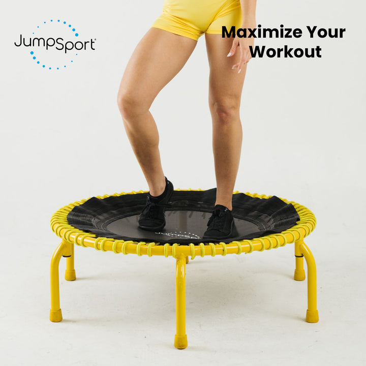 JumpSport 350 PRO Fitness Trampoline, Cardio Workout Equipment, 39 Inch, Radiate - VMInnovations
