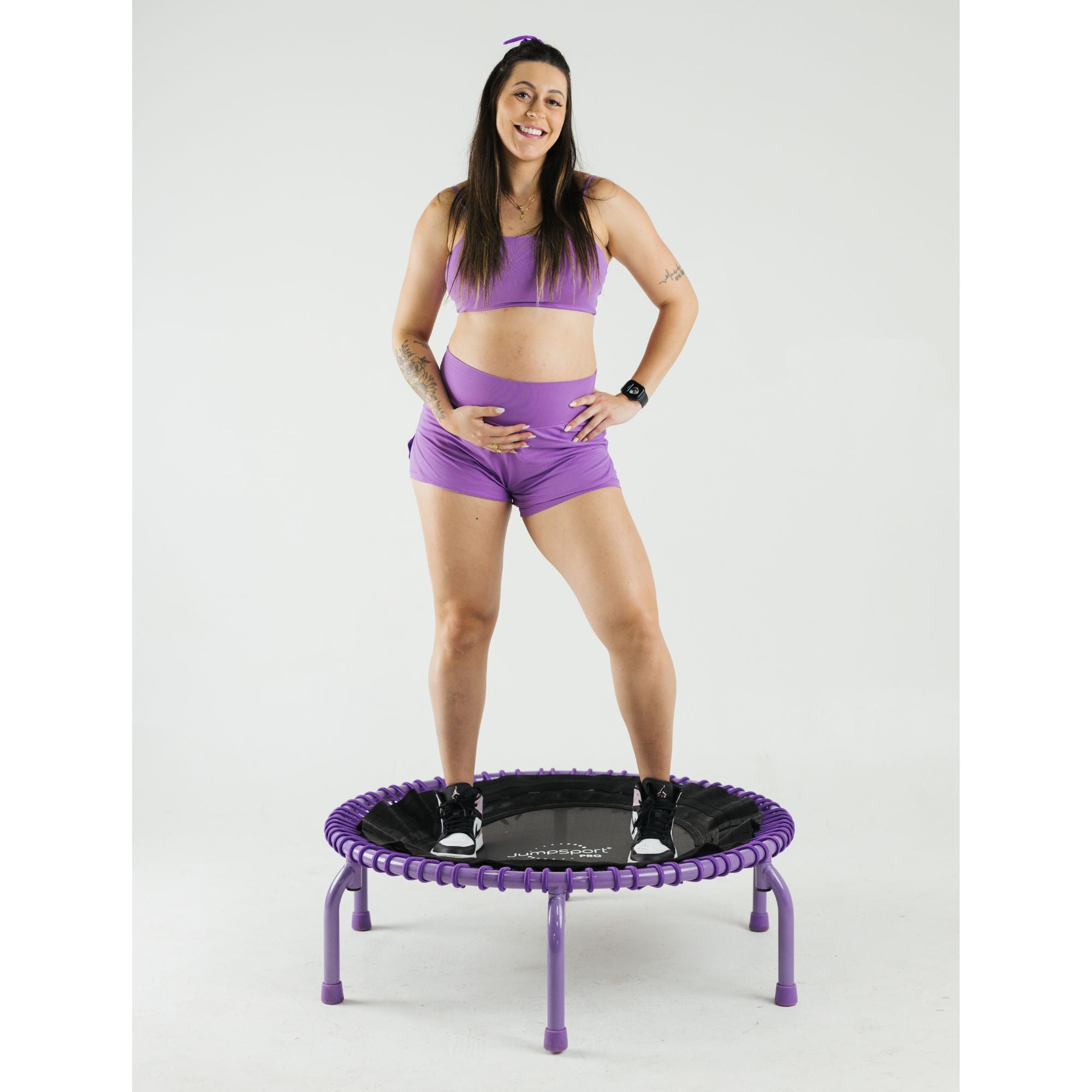 JumpSport 350 PRO Fitness Trampoline, Cardio Workout Equipment, 39" (Open Box) - VMInnovations