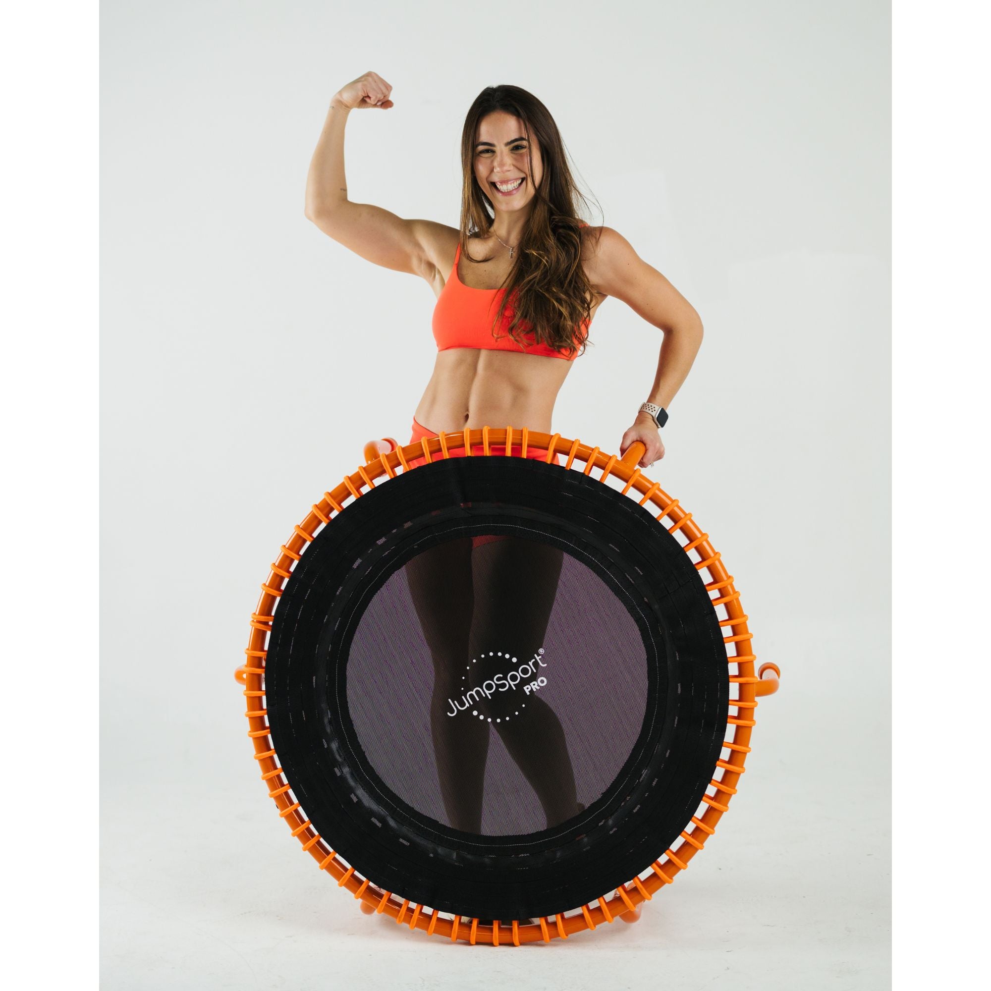 JumpSport 350 PRO Fitness Trampoline, Cardio Equipment, 39', Energize (Open Box)