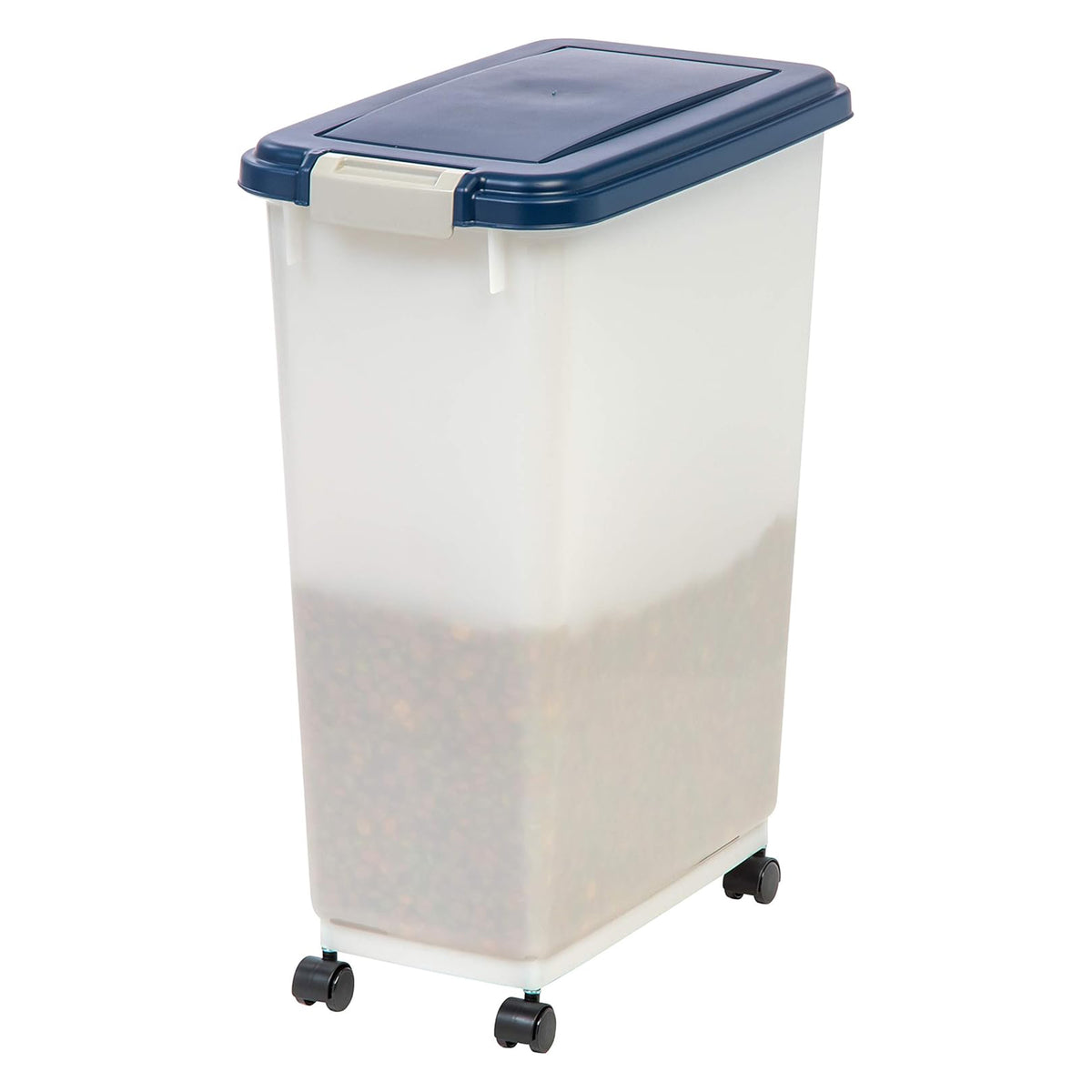IRIS USA Pet Food Storage Container, Airtight Bin with Attachable Wheels, (Used) - VMInnovations