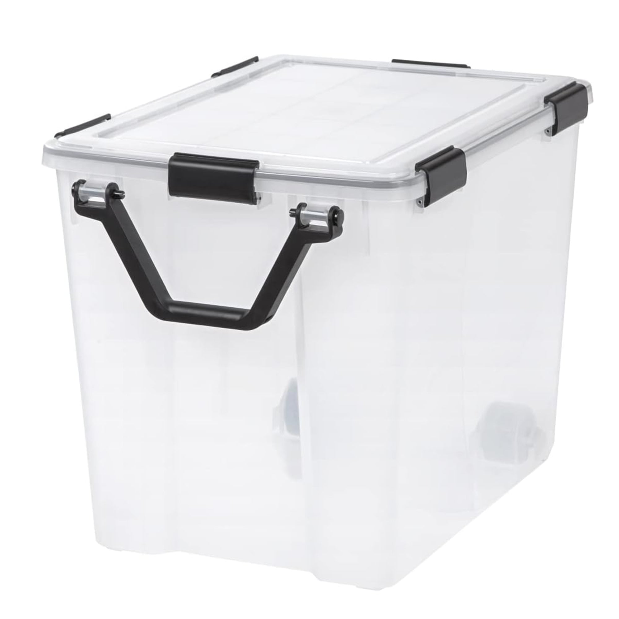 IRIS USA 4 Pack 103 Qt Storage Bins Plastic Gasket Box with Tight Latching Lids - VMInnovations