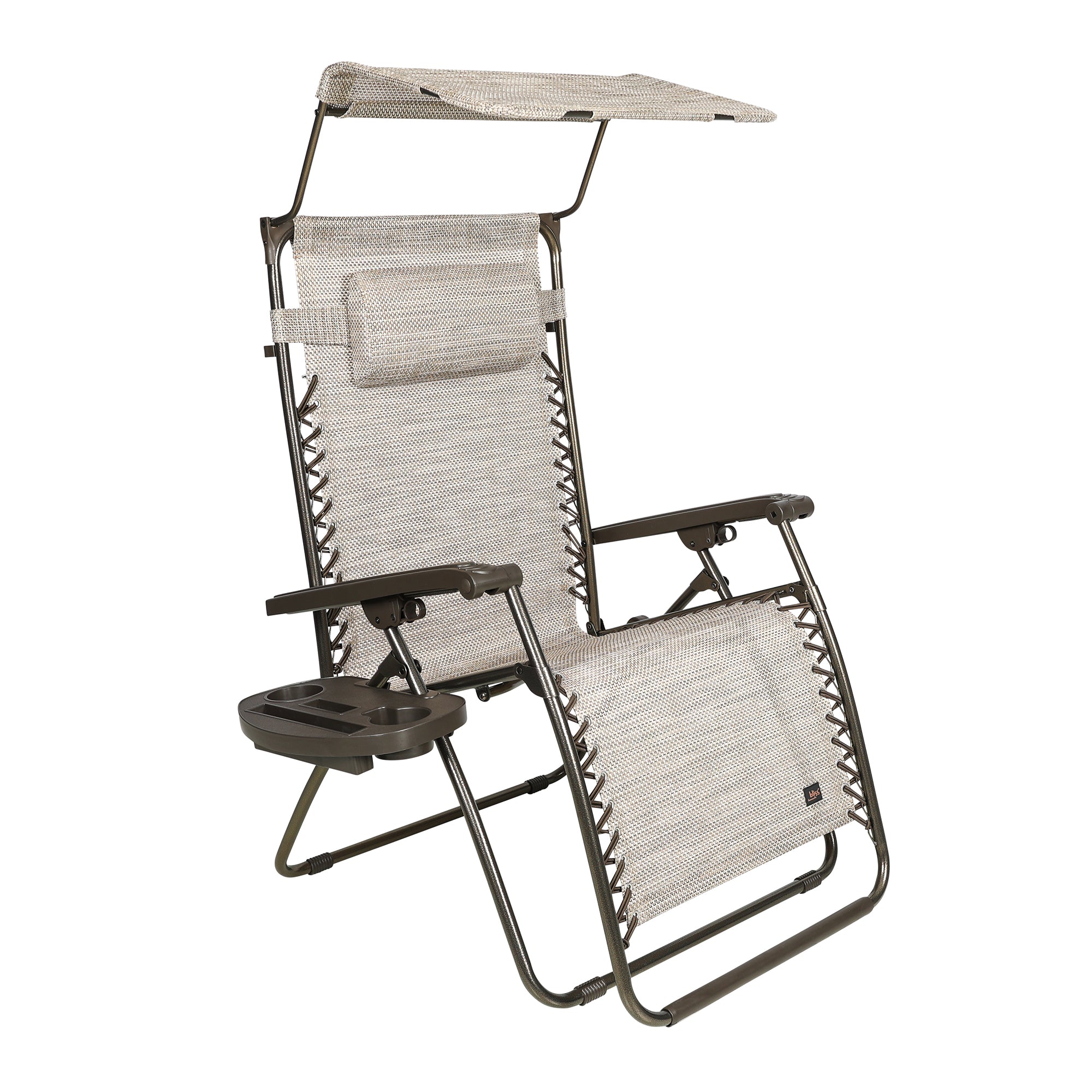 Bliss Hammocks 30" Wide XL Zero Gravity Outdoor Lounge Chair w/ Canopy(Open Box)