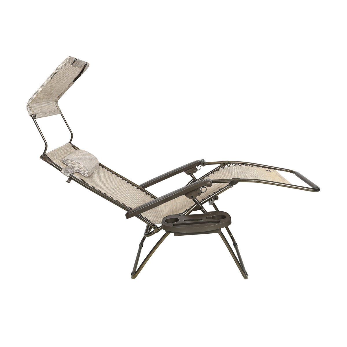Bliss Hammocks 30" Wide XL Zero Gravity Outdoor Lounge Chair w/ Canopy(Open Box)