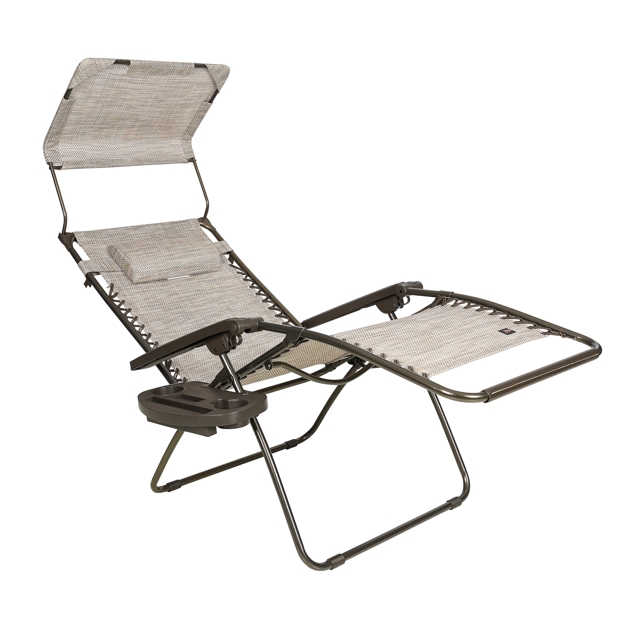 Bliss Hammocks 30" Wide XL Zero Gravity Outdoor Lounge Chair w/ Canopy(Open Box)