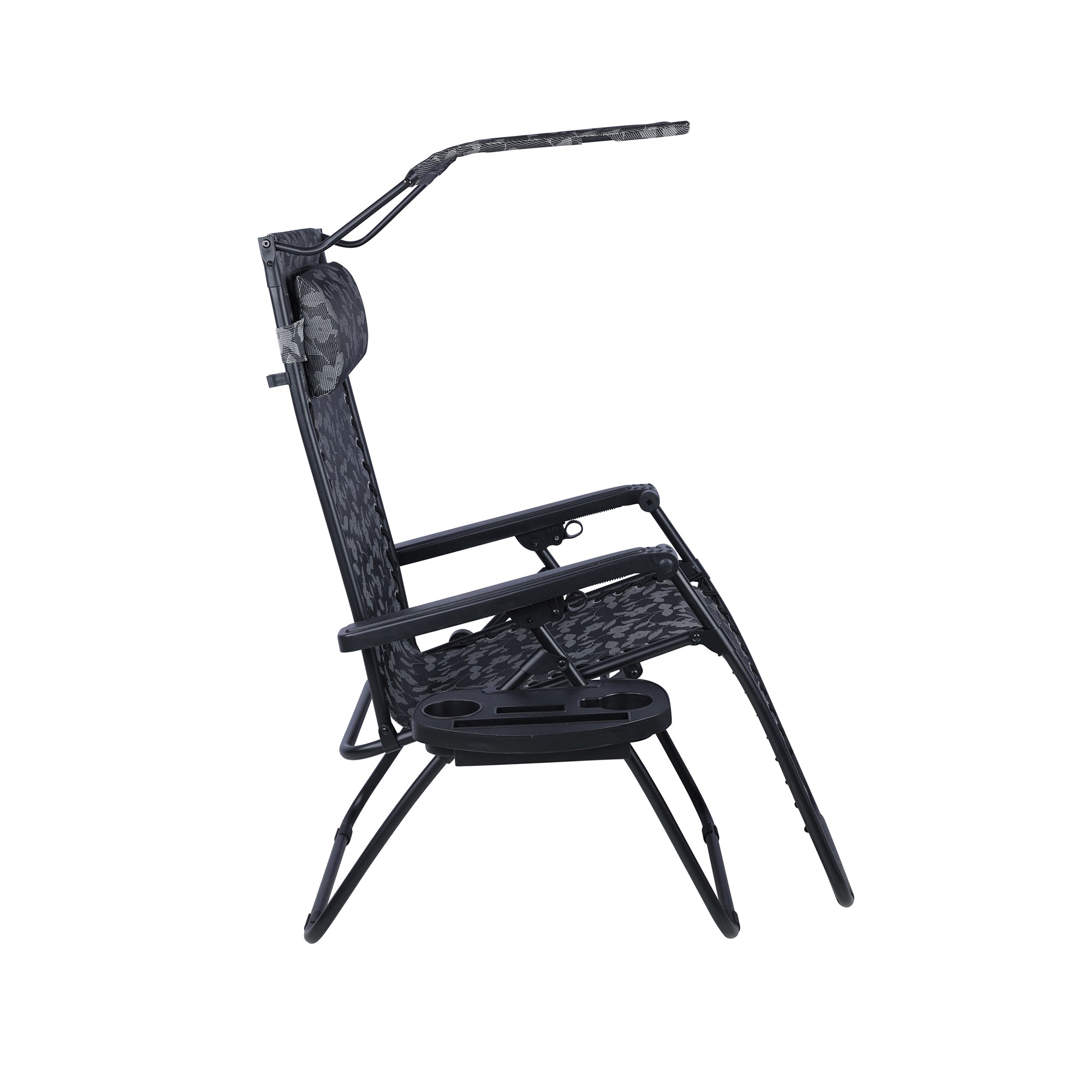 Bliss Hammocks 2 Pack 30" Wide XL Zero Gravity Outdoor Lounge Chair with Canopy