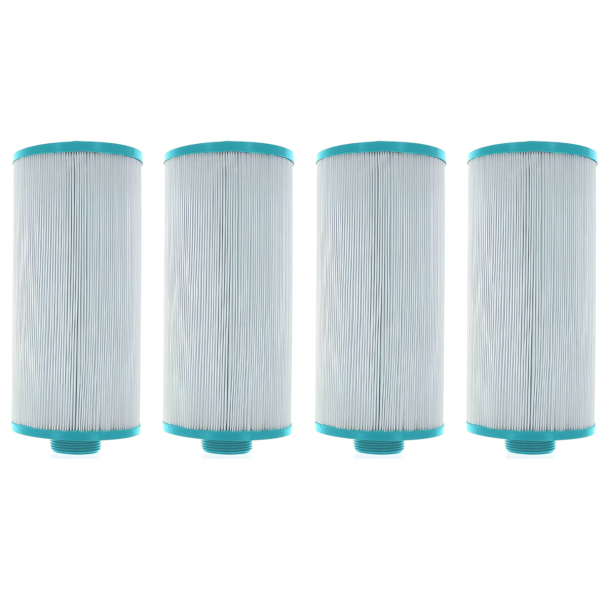 Hurricane 4 Pack Replacement Spa Filter Cartridge for PGS25P4 & 4CH-24, White