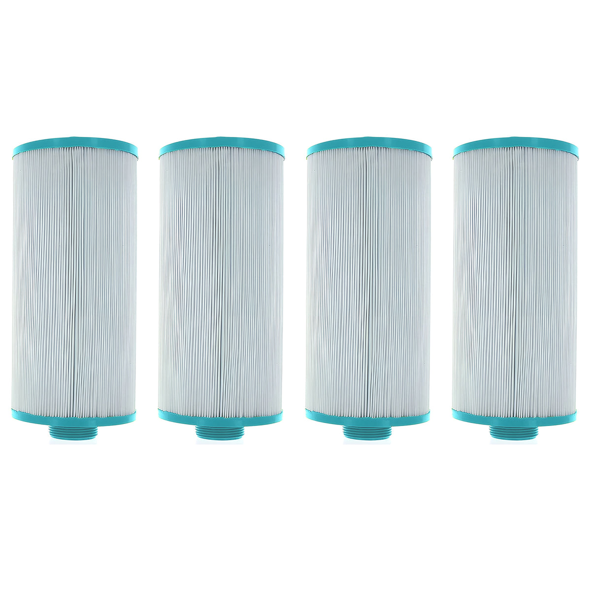 Hurricane 4 Pack Replacement Spa Filter Cartridge for PGS25P4 & 4CH-24, White