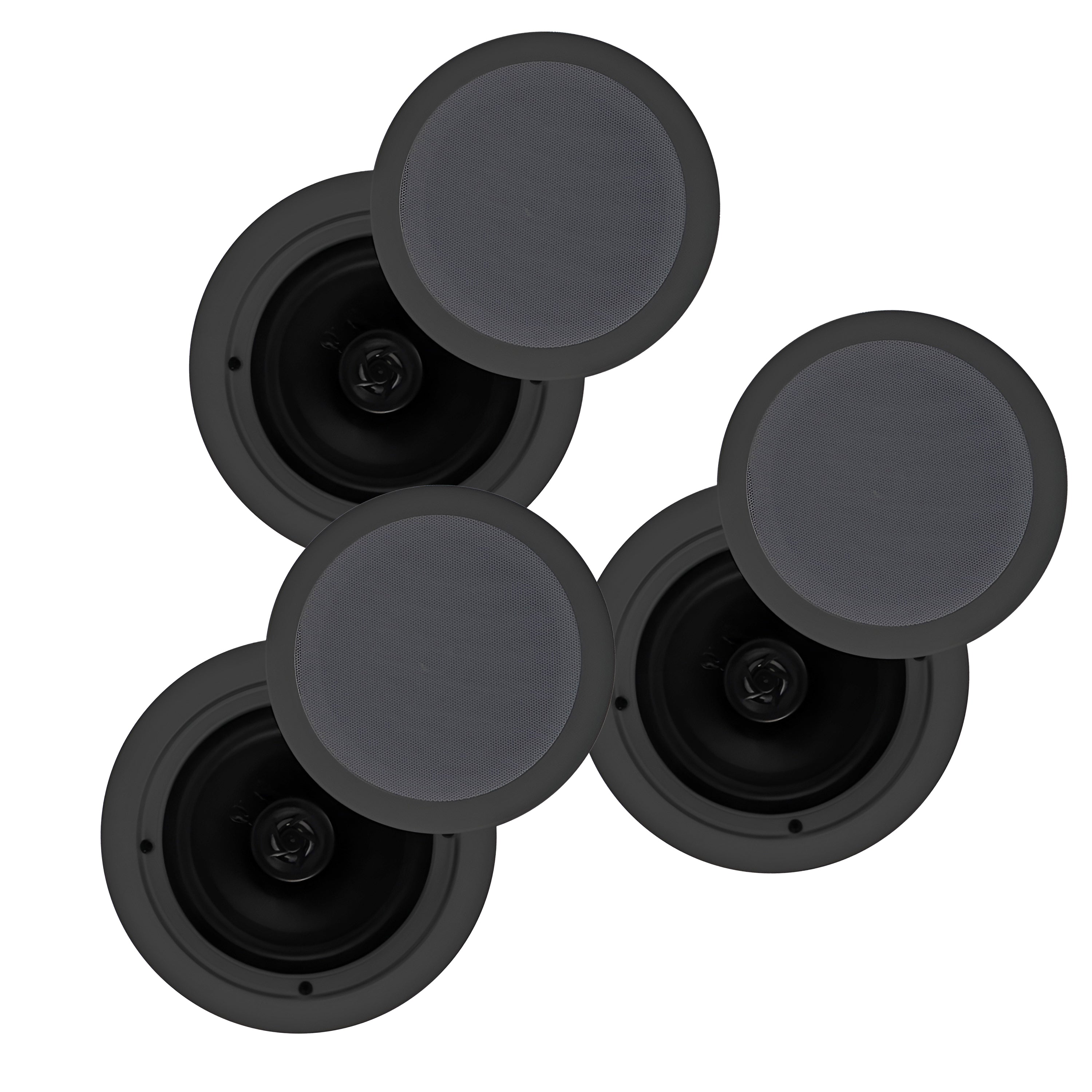Pyle 200W 6.5" Flush In Wall/In Ceiling Speakers, Spring-Load Terminals, 3 Pack - VMInnovations