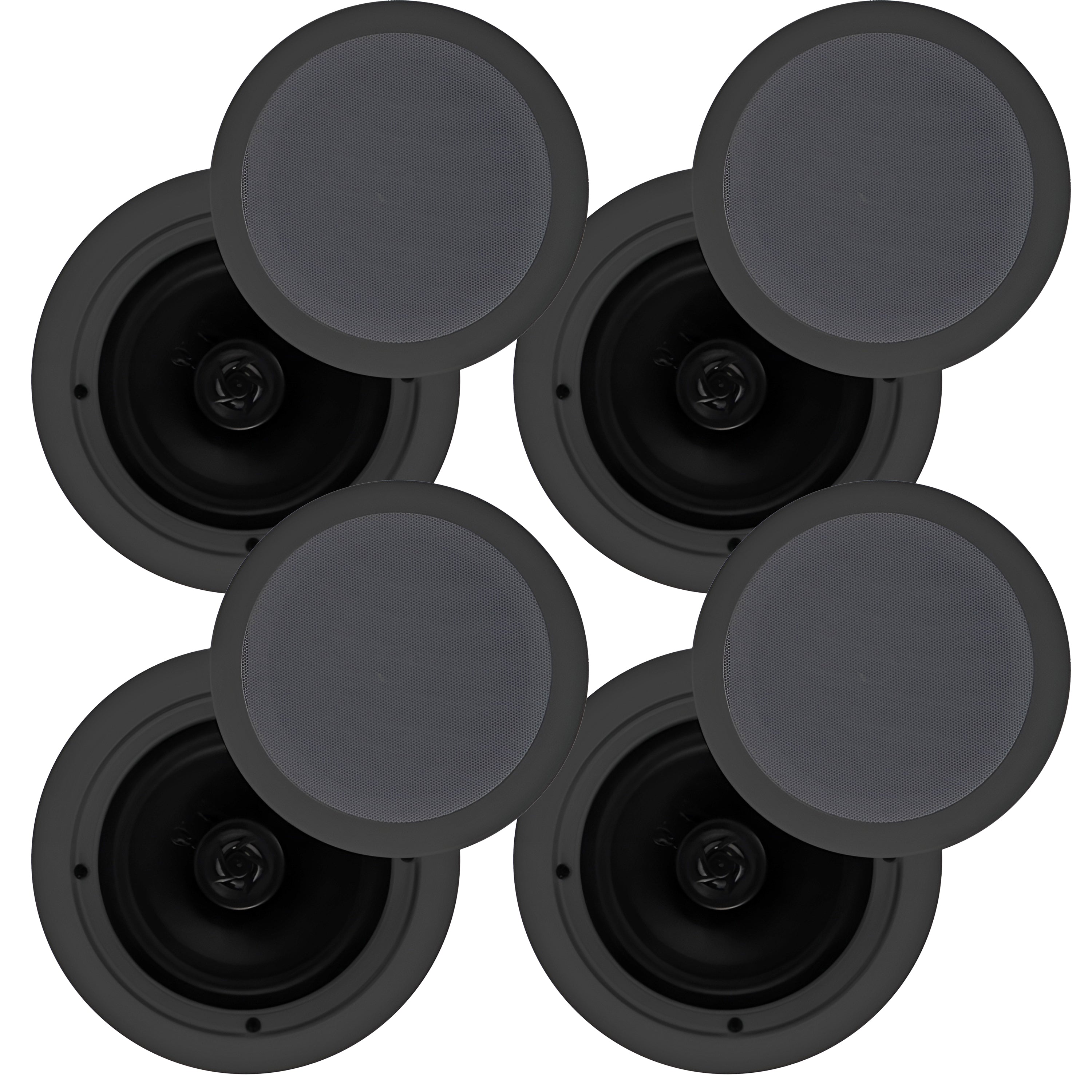 Pyle 200W 6.5" Flush In Wall/In Ceiling Speakers, Spring-Load Terminals, 4 Pack - VMInnovations