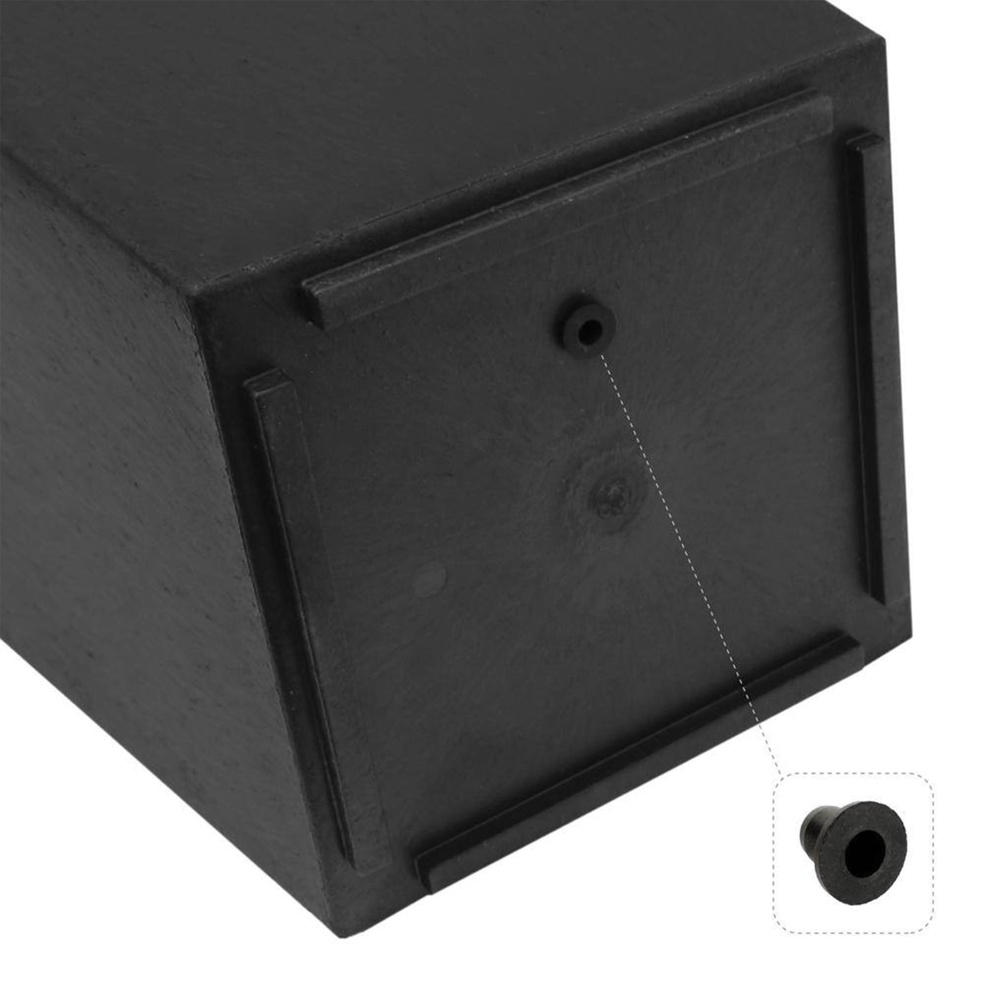 Tierra Verde 2pk Indoor Outdoor 20 Inch Self Watering Planters, Black (Open Box) - VMInnovations