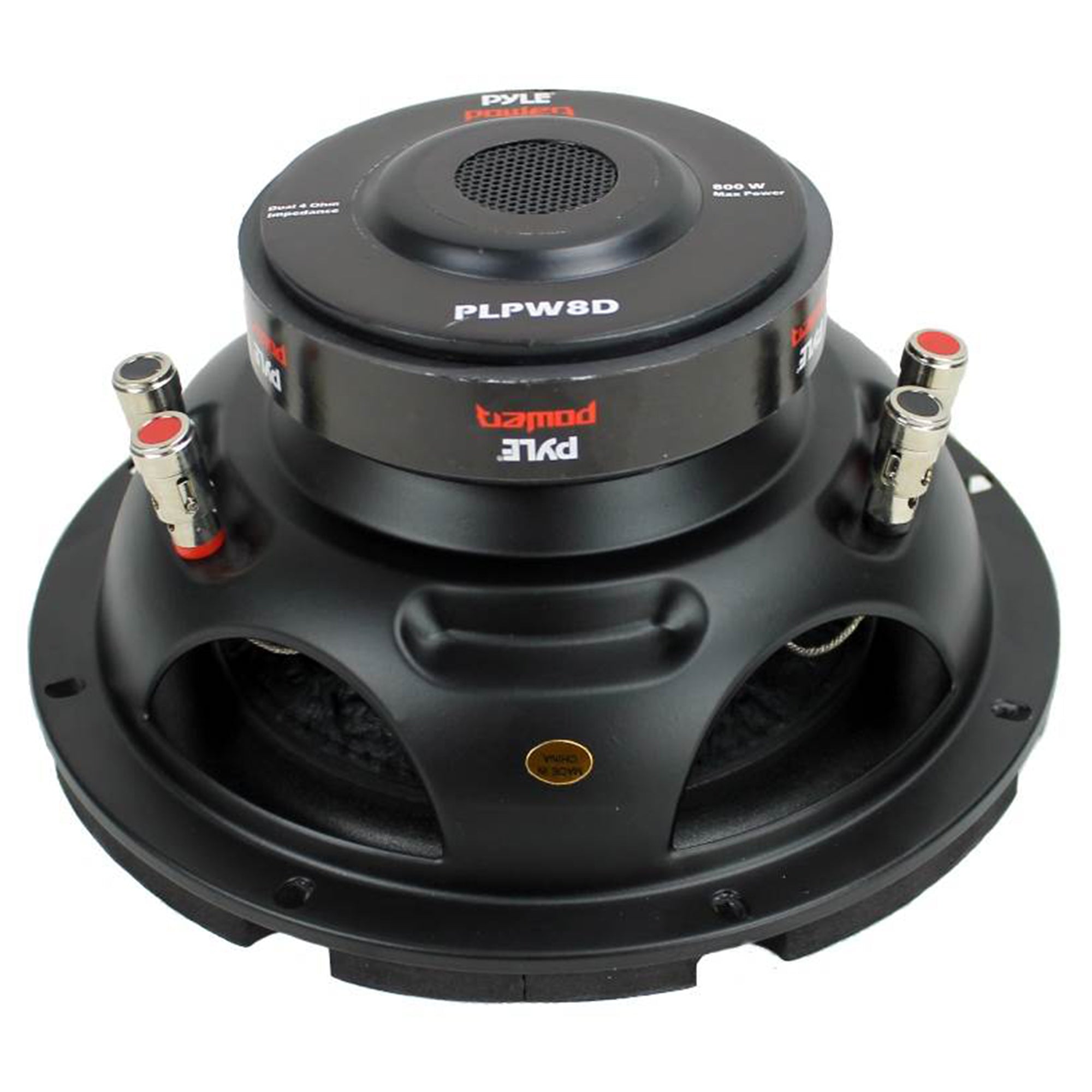 Pyle 8 Inch 1600W DVC 4 Ohm Car Audio Subwoofer Speaker Set, Black (2 Pack) - VMInnovations