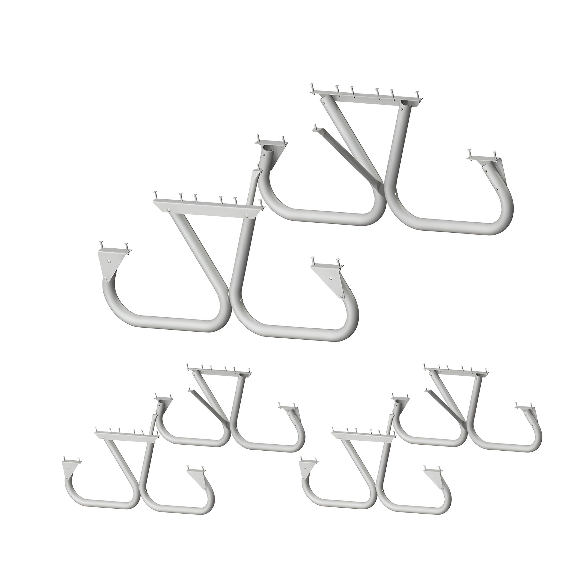 Pilot Rock 3 Pack 6'/8' Outdoor Steel Non Tip Picnic Table Leg Kits (Frame Only) - VMInnovations