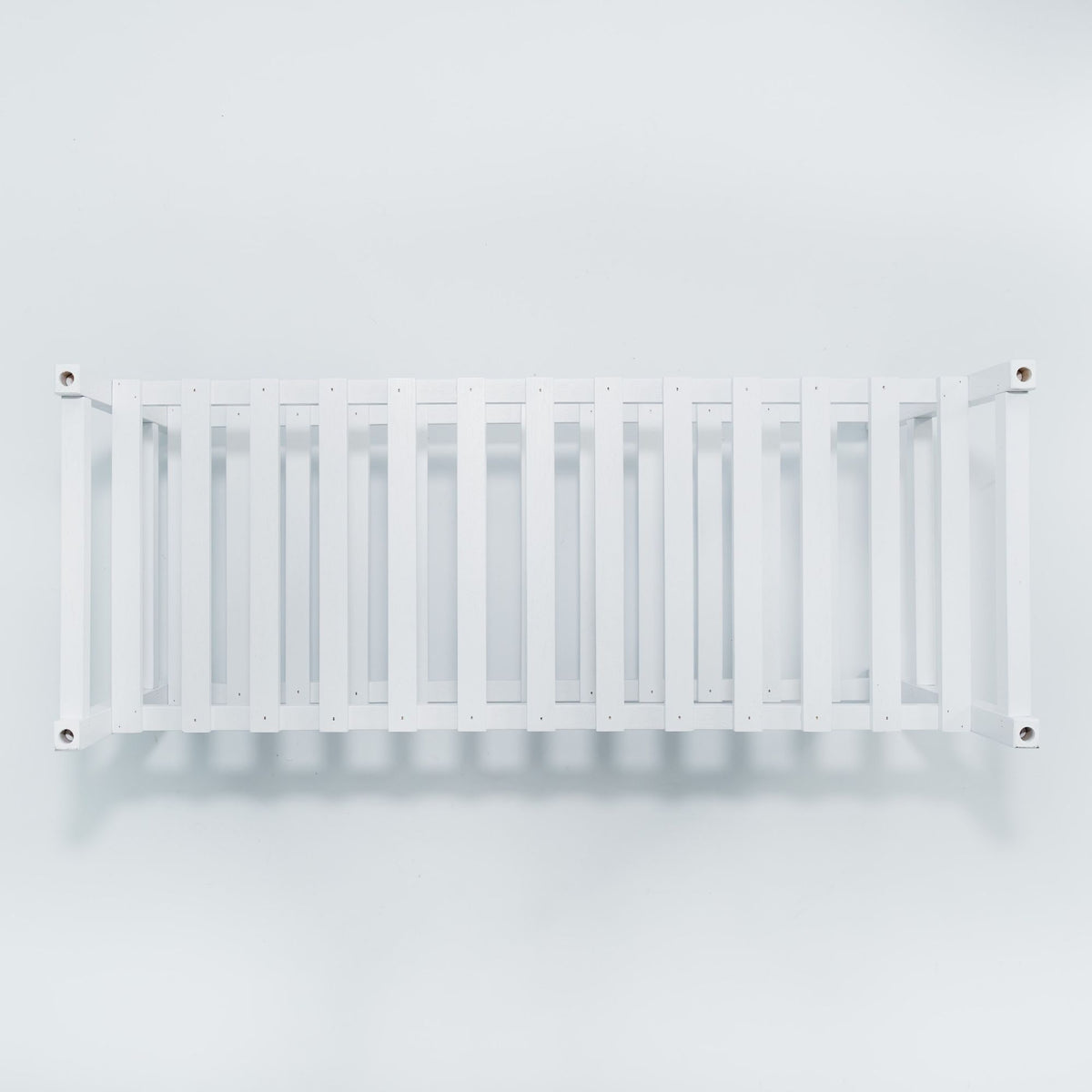 PJ Wood Stackable Wood Shoe Rack Organizer For Closet Bedroom, White (Open Box)