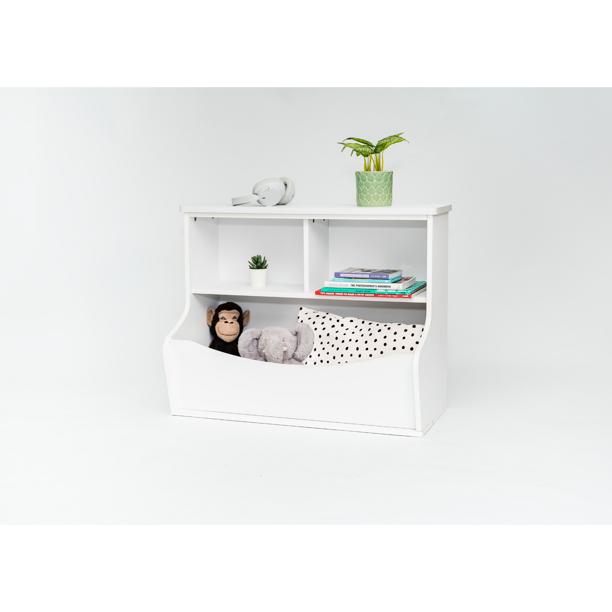 PJ Wood Multi-Functional Bookcase, Store Display Books of Diff Sizes (Open Box)