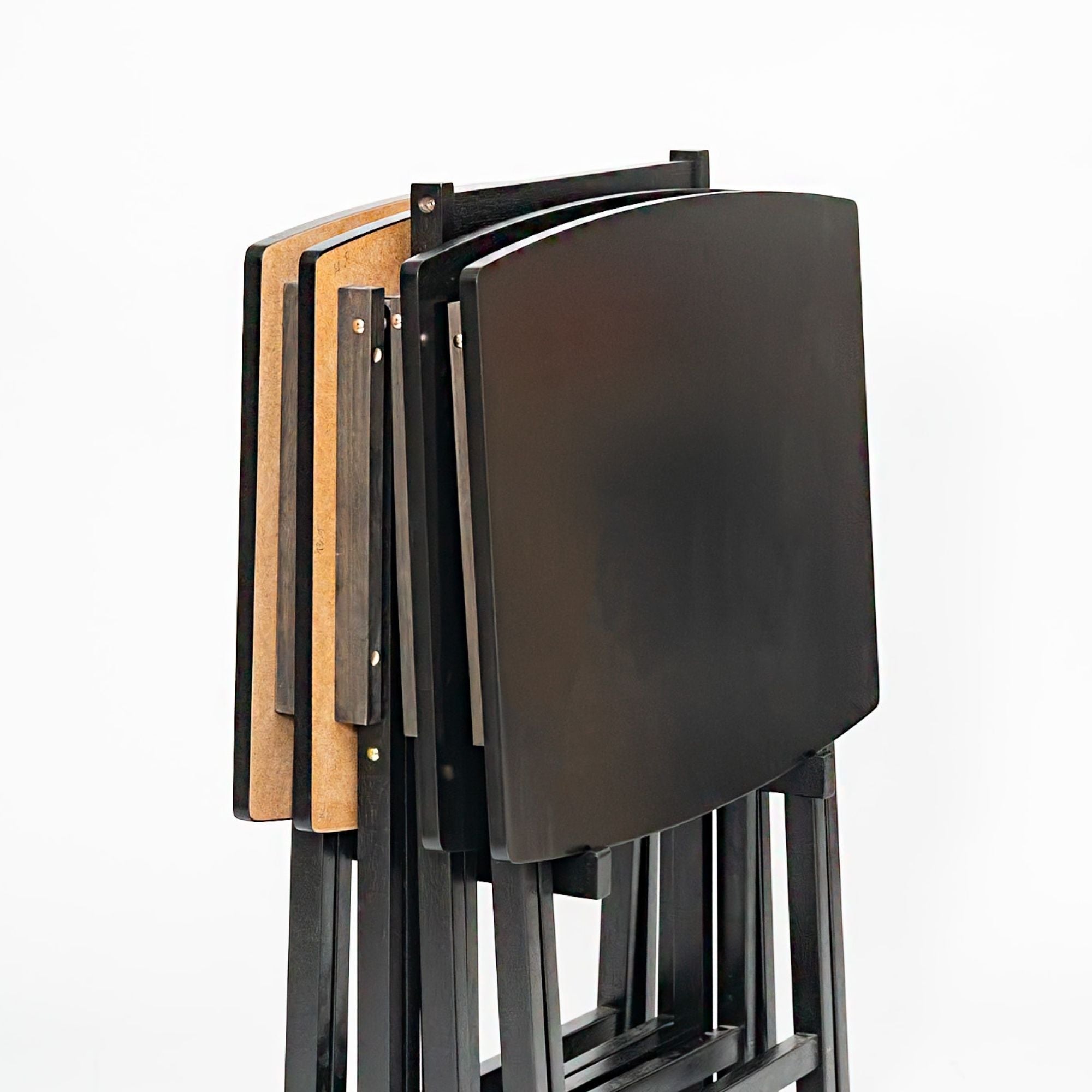 PJ Wood 5 Pack XL Oversize Tray Table Set for Living Room or Kitchen (Used) - VMInnovations