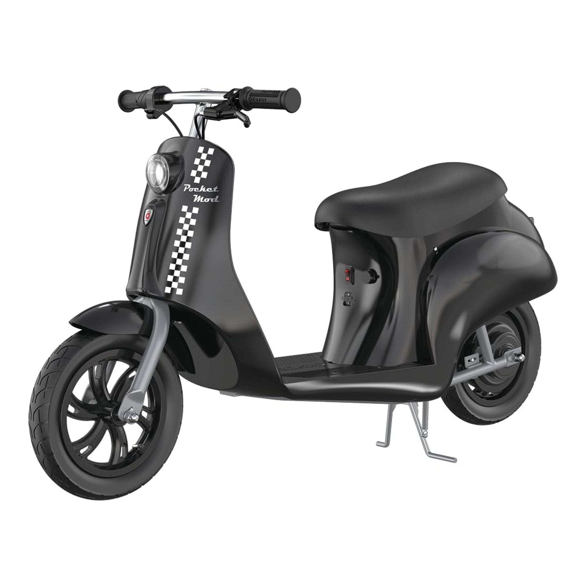 Razor Pocket Mod - Miniature Electric Scooter for Ages 8+, Onyx-Black (Open Box) - VMInnovations
