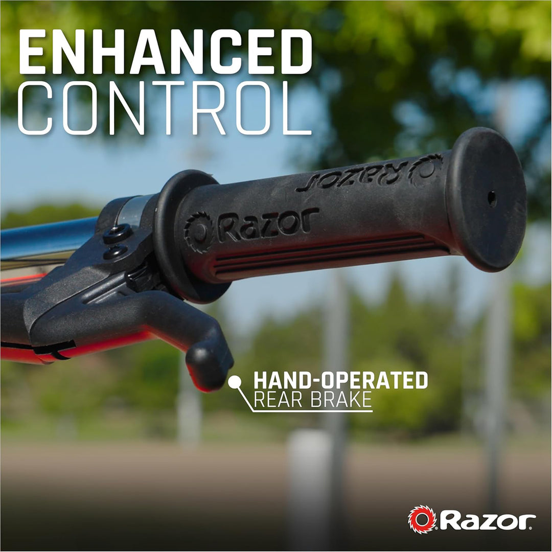 Razor Pocket Mod - Miniature Euro-Style Electric Scooter for Ages 8+, Roma - Red