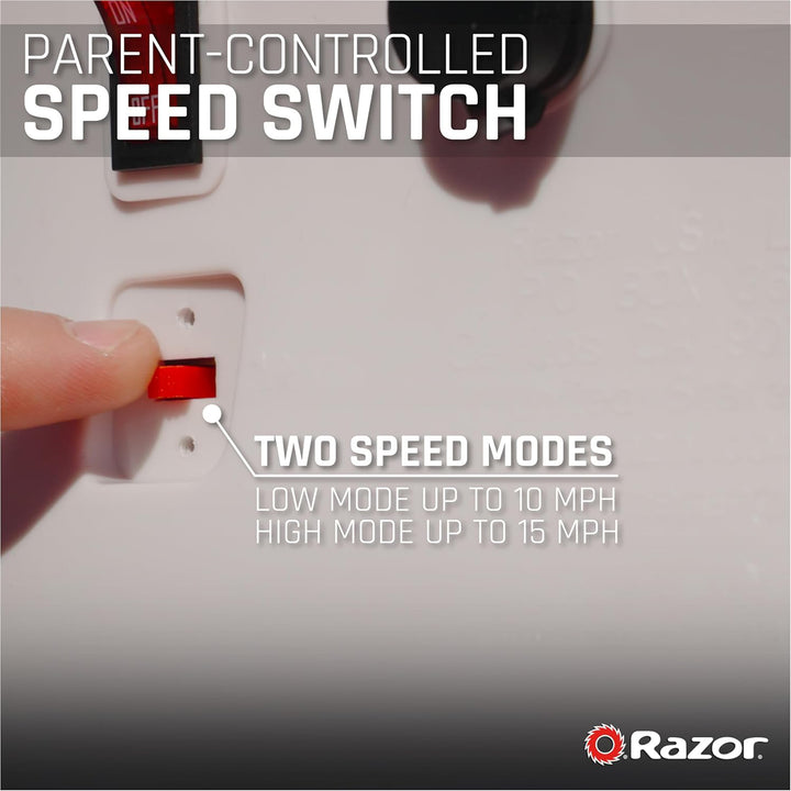 Razor Pocket Mod - Miniature Euro-Style Electric Scooter for Ages 8+, Roma - Red