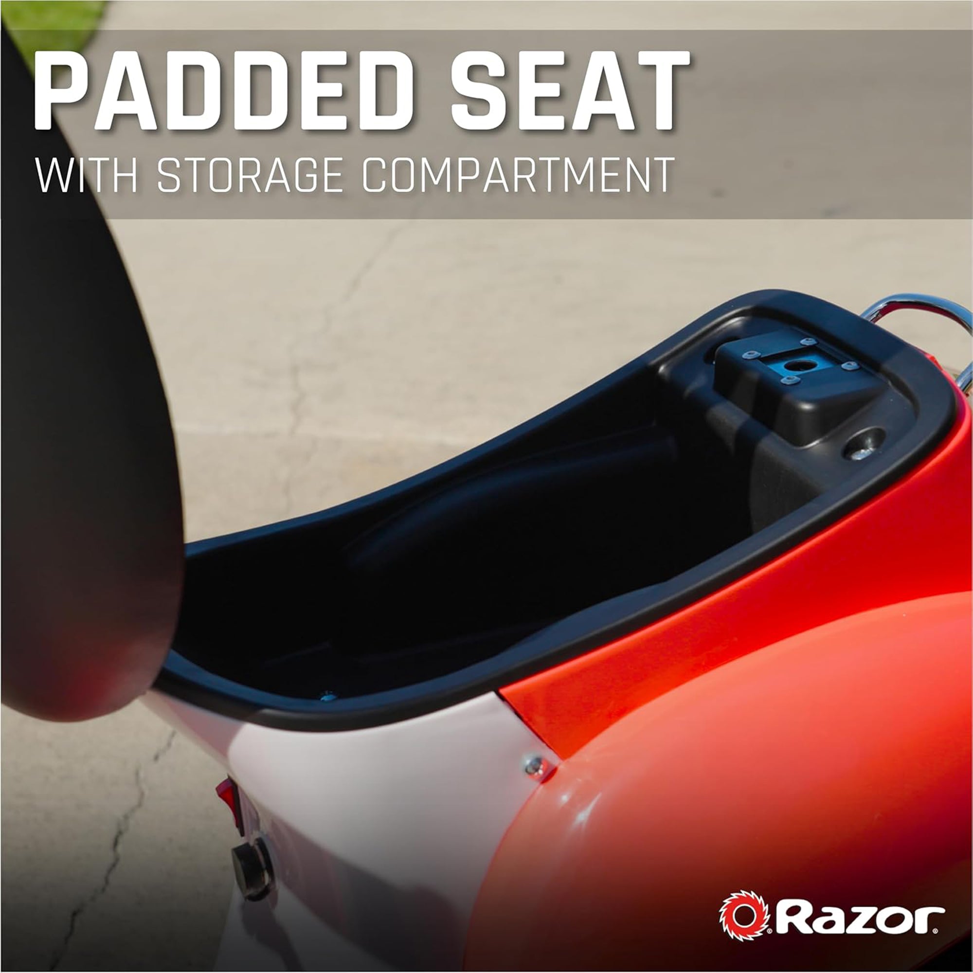 Razor Pocket Miniature Euro-Style Electric Scooter for Ages 8+, Red (Open Box)