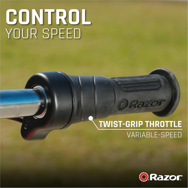 Razor Pocket Mod - Miniature Euro-Style Electric Scooter for Ages 8+, Roma - Red