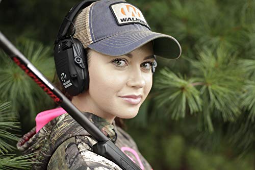 Walker's Razor Slim Shooter Black Electronic Folding Protection Earmuffs w/ Case